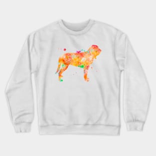 Bloodhound Dog Watercolor Painting Crewneck Sweatshirt